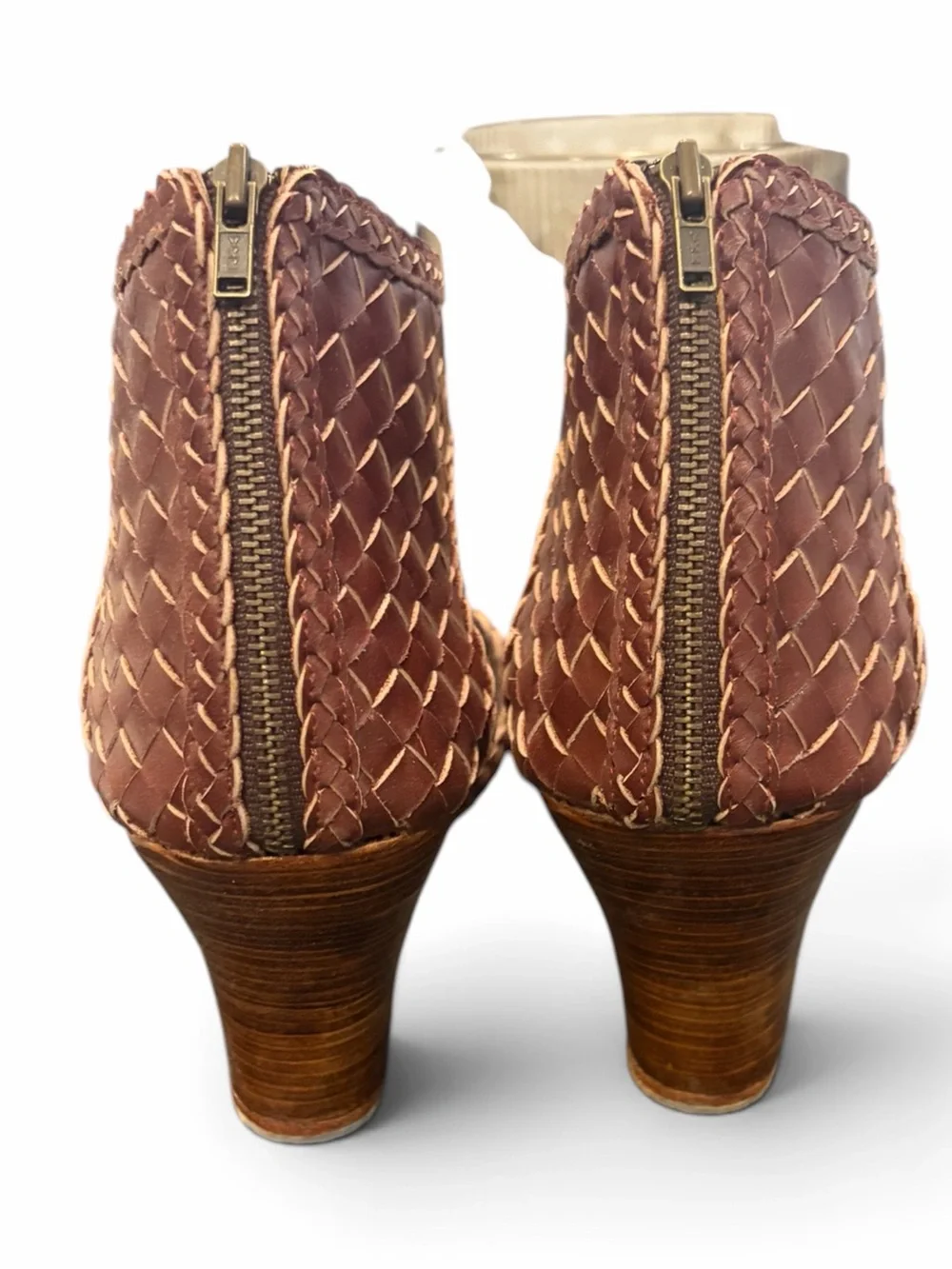 Bali ELF Athena Woven Wedge Sandals - Women's 8 New Vintage Camel